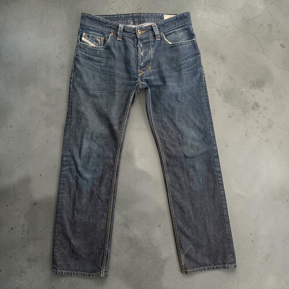 Diesel Larkee Mens Jeans 31x30 Dark Wash Regular Straight Made in Italy 008Z8